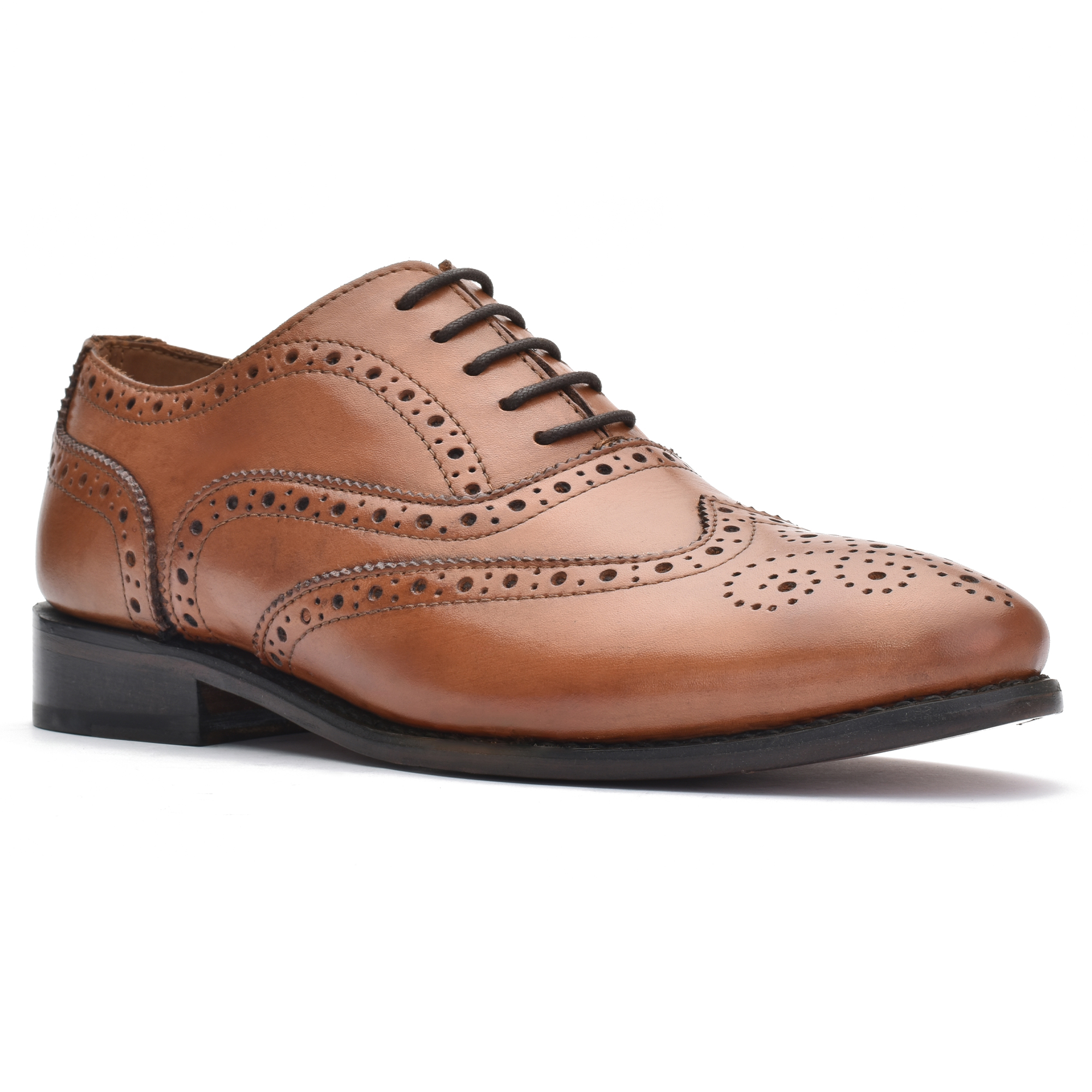 Gents Brown Oxford Brogue (873/873B) Full soft leather upper and ...
